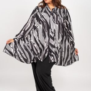 Blusa amplia estampada