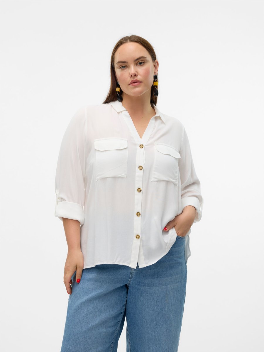 Blusa fluida con botones. - Imagen 3