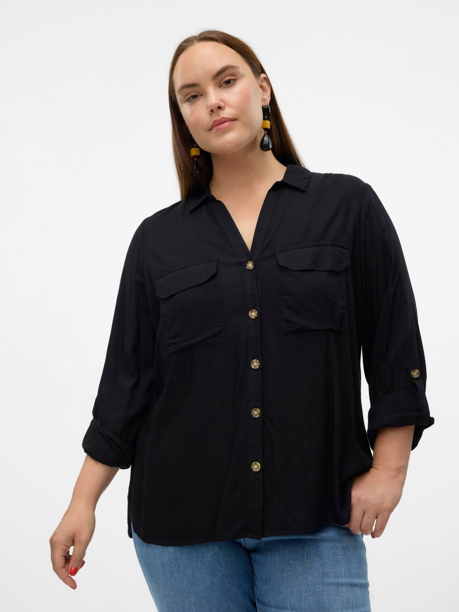 Blusa fluida con botones. - Imagen 2