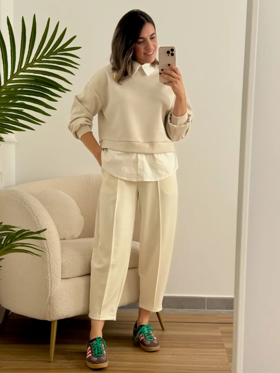 Pantalón jogger crudo | Alma - Imagen 2