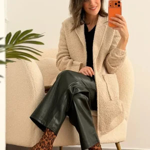 Abrigo Bouclé beis | Elsa