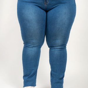Pantalón vaquero azul extra largo