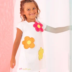CT1512 VESTIDO 3 FLORES COLORES
