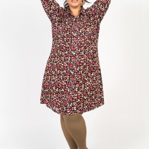 Vestido corto con estampado floral