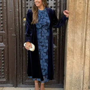 Abrigo fiesta terciopelo marino | Milán