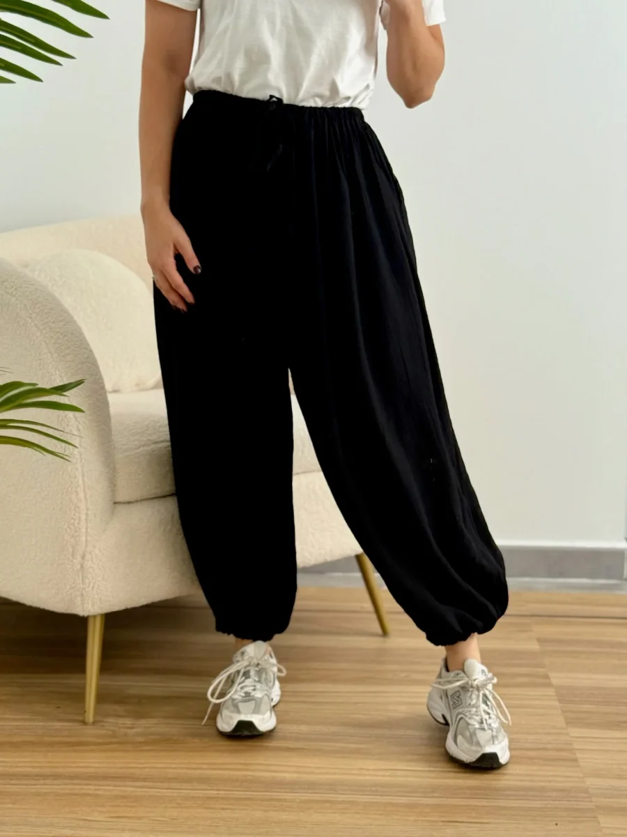Pantalón bombacho puño negro| Olivia - Imagen 5