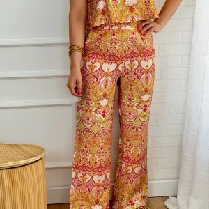 Pantalón estampado fluido | Greta