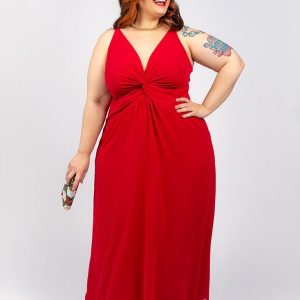 Vestido Sin Manga Escotado para un Look Impactante